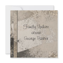 Genealogy Photo Card Personalized Invitation