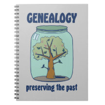 Genealogy Preserving The Past Spiral Notebook