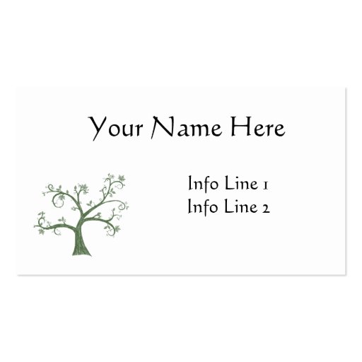Genealogy Profile Card Template Business Card Template