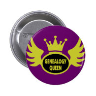Genealogy Queen 2 Pinback Buttons