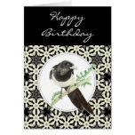 General Birthday Magpie Bird, Nature Greeting Card