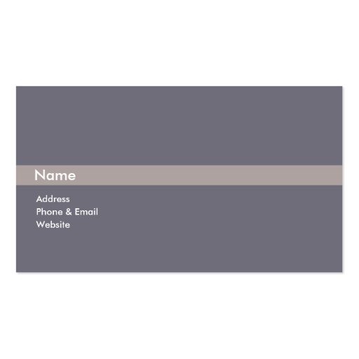 General Business Business Card Template (front side)