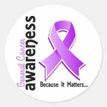 General Cancer Awareness 5 Round Sticker