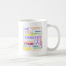General Cancer Awareness Collage Mugs