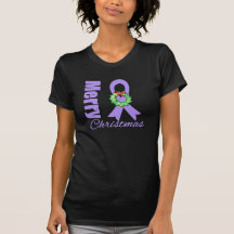 General Cancer Awareness Merry Christmas Ribbon Shirts
