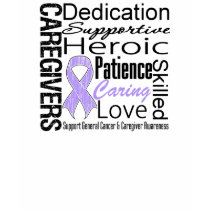General Cancer Caregivers Collage t-shirts by giftsforawareness General Cancer Caregivers Collage t-shirts