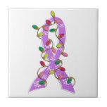 General Cancer Christmas Lights Ribbon Tiles