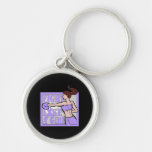 General Cancer Fight Like A Girl Boxer Key Chains