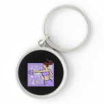General Cancer Fight Like A Girl Boxer keychains