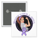 General Cancer Fight Like A Girl Modern Rosie buttons