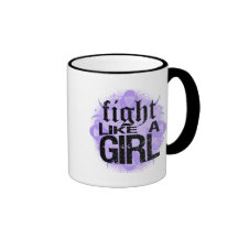 General Cancer Fight Like A Girl Rock Ed. Coffee Mug