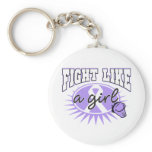 General Cancer Fight Like A Girl Sporty Callout keychains