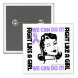 General Cancer - Fight Like A Girl - We Can Do It buttons