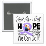 General Cancer Fight We Can Do It buttons