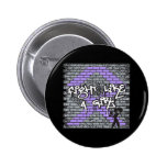 General Cancer Graffiti Wall Fight Like A Girl buttons