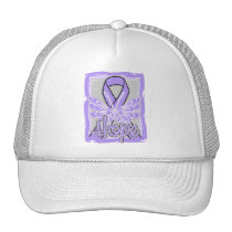 General Cancer Hope Butterfly Portrait Hat