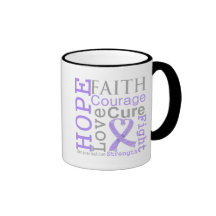 General Cancer Hope Faith Motto Mugs