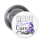 General Cancer Hope Love Cure Pin