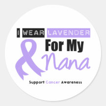 General Cancer I Wear Lavender For My Nana Sticker
