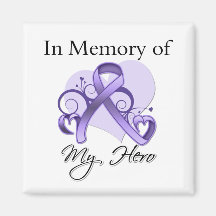 General Cancer In Memory of My Hero Magnets