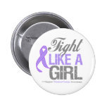 General Cancer Ribbon - Fight Like a Girl buttons