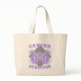 General Cancer Survivor Butterfly bag