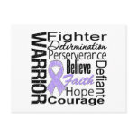 General Cancer Warrior Collage Post Card
