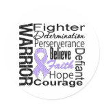 General Cancer Warrior Collage Sticker