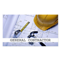 General Contractor Builder Construction Business Business Cards