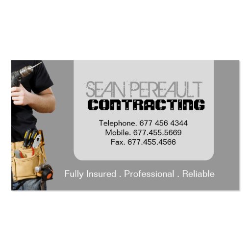 GENERAL CONTRACTOR BUSINESS CARD