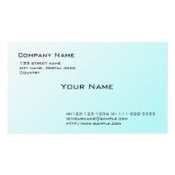 general cool light blue business cards