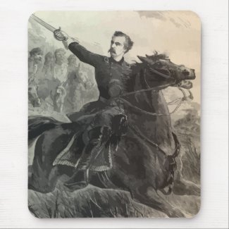 General Custer on Horeseback mousepad