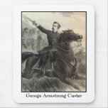 General Custer on Horeseback Mousepads
