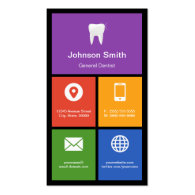 General Dentist - Colorful Tiles Creative Business Card