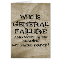 General Failure Cards