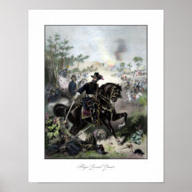 General Grant During Battle Posters
