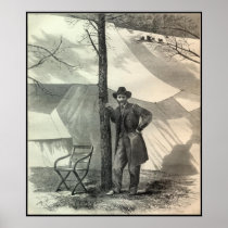 General Grant -- With Border Poster