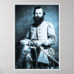 General J.E.B. Stuart Confederate Hero Print