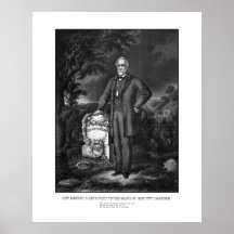 General Lee Visits The Grave Of Stonewall Jackson Poster