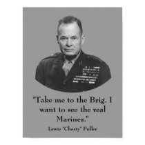 General Lewis "Chesty" Puller -- Marine Poster