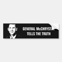 General McChrystal Bumper Stickers