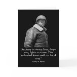 General Patton and quote Greeting Card