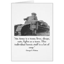 General Patton and quote Cards