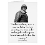 General Patton and quote Greeting Card