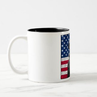 General Patton and The American Flag mug