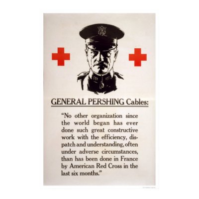 General Pershing Red Cross Poster by lc_wpa