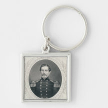 General Pierre Gustave Toutant Beauregard Keychains