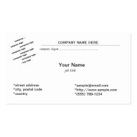 general plain white business card business card
