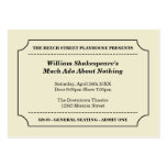 General purpose custom event admission ticket business card template