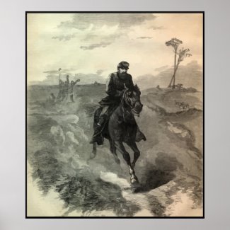 General Sheridan's Ride -- With Border print